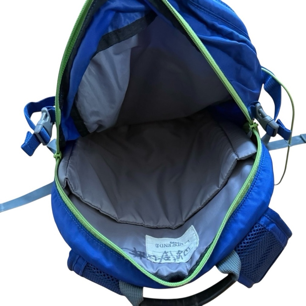 Lands’ End Boys Blue and Green Backpack - Picture 3 of 7